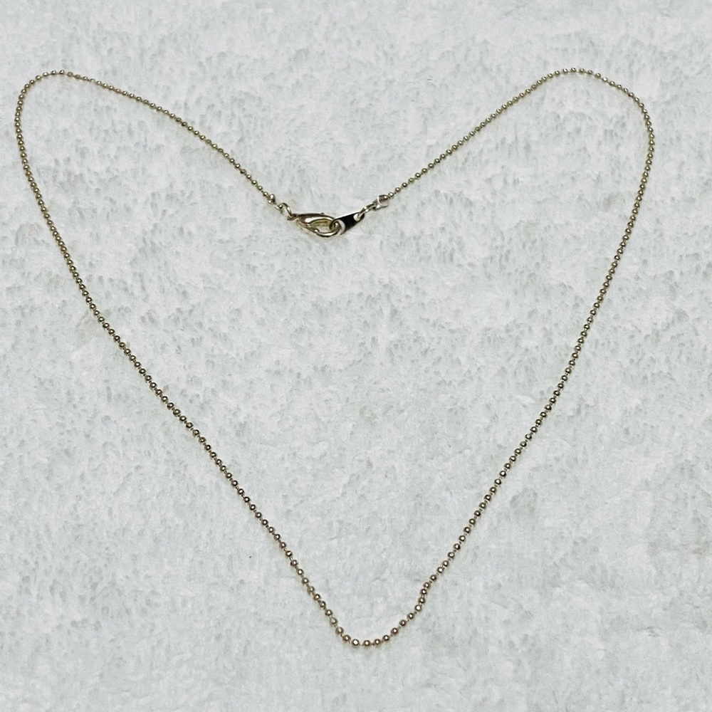 Silver ball necklace